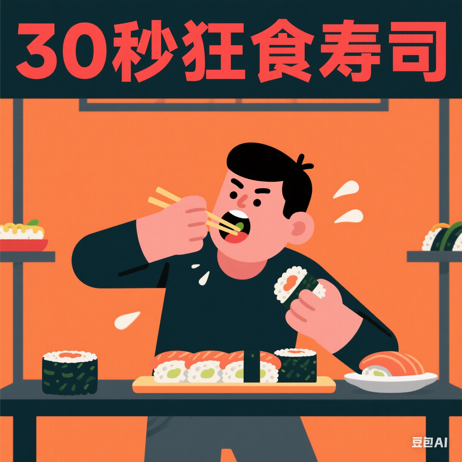 30秒狂食寿司