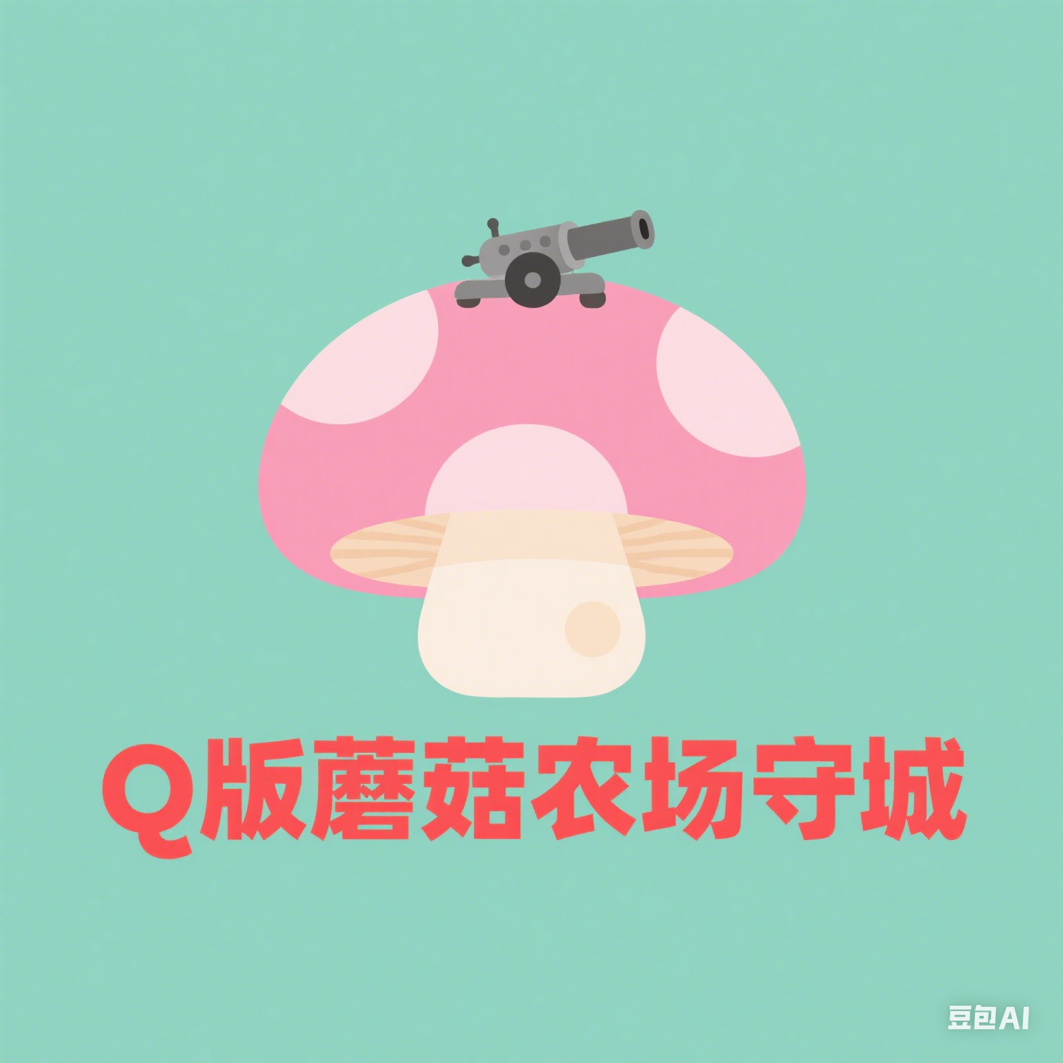 Cartoon Mushroom Farm Defense