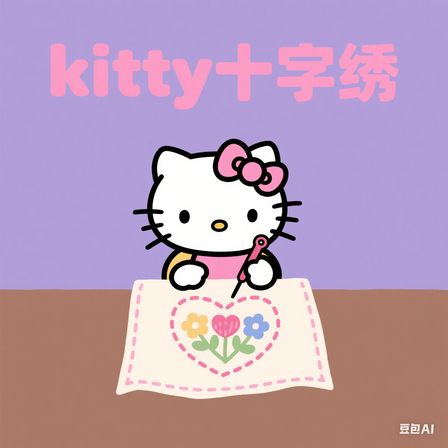 kitty十字绣