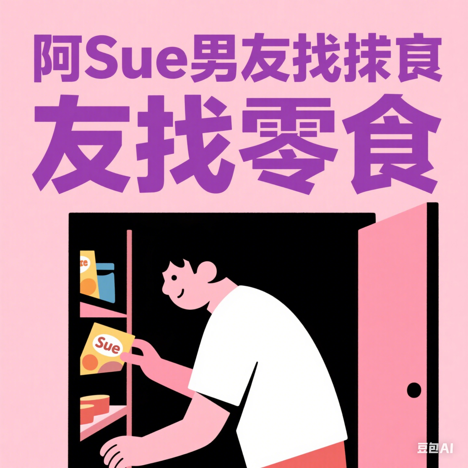 阿Sue男友找零食